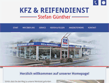 Tablet Screenshot of kfzguenther.de